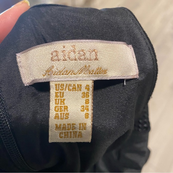 Aidan Mattox black Elegant Sleeveless Evening Gown Dress‎ Size 4 - Picture 11 of 15